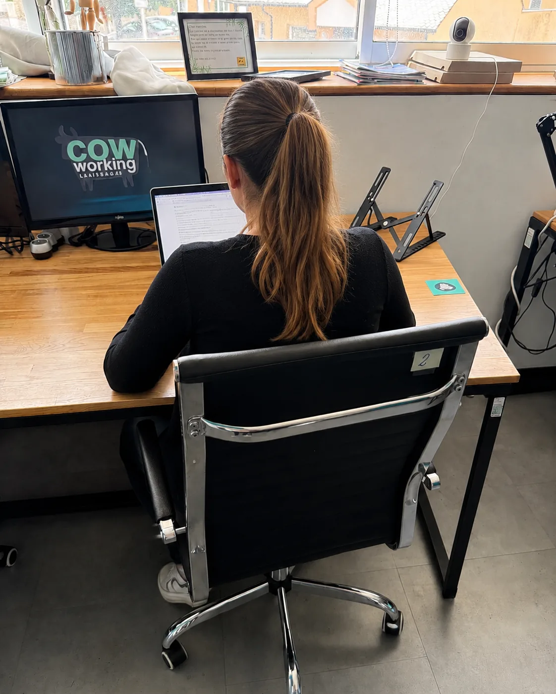 Espace de travail partagé au Cow-working Laissagais